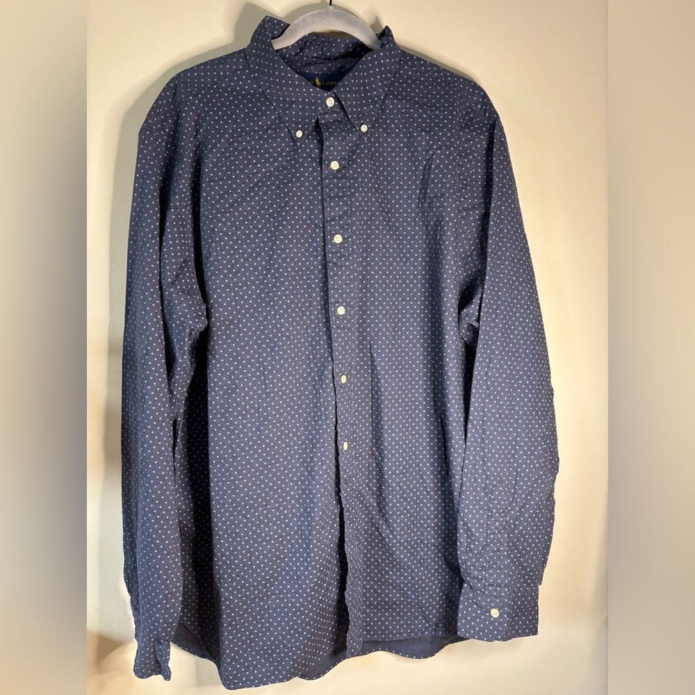 Ralph Lauren Men’s button collar dress shirt Size‎ XXL